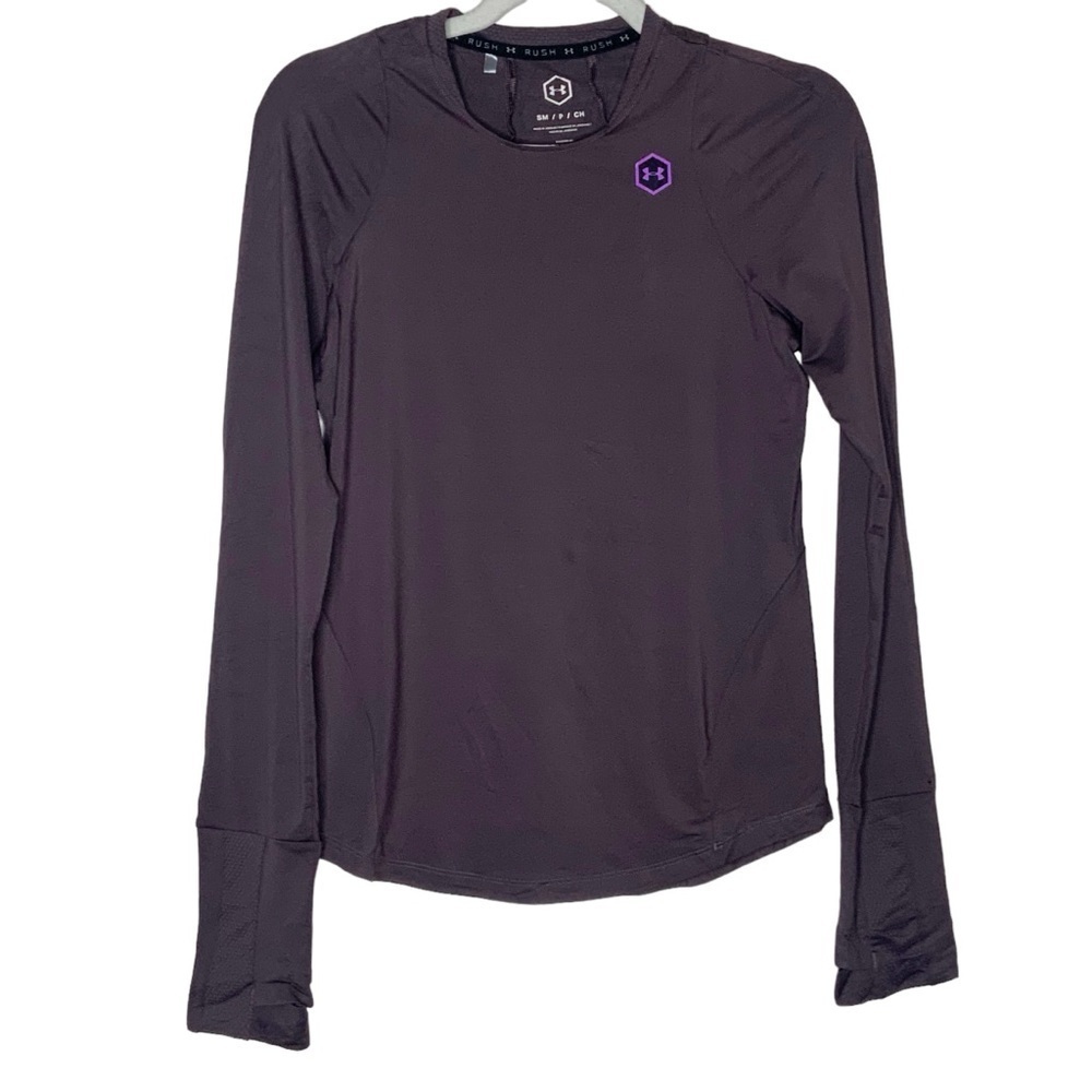 Under Armour brown rush body top. Size S